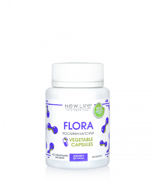 FLORA | Флора | 60 РАСТИТЕЛЬНЫХ КАПСУЛ В БАНОЧКЕ